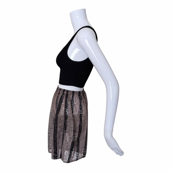 VTG Lace High Waist Shorts Size EU 40 Stripes Loungewear Coquette 90s Retro - Picture 3 of 9